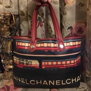 🔥CHANEL Limited Edition Graphic Art CC Monogram Bag multicolor Rare!